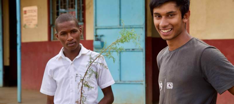 Naseem on placement in Kenya